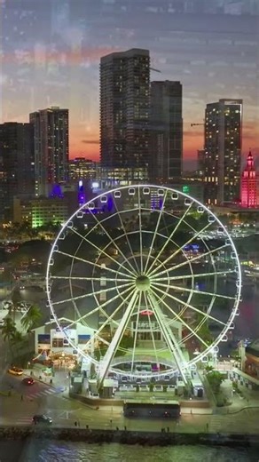 Miami city night scenery #miaminightlights