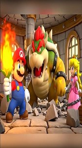Mario vs. Bowser Jr. 🥊 The Fight for Princess Peach! 👑💥