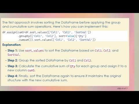 Pandas Cumulative Sum after Sorting on Different Column