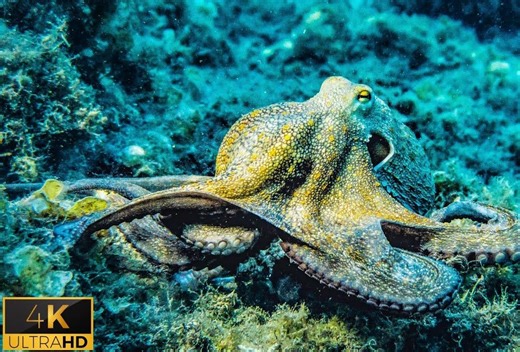 4K - 海洋|海底生活|舒缓的音乐与美丽的风景|屏幕测试|_哔哩哔哩_bilibili