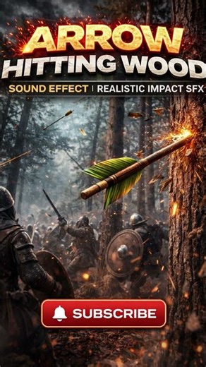 Arrow Hitting Wood Sound Effect | Realistic Impact SFX