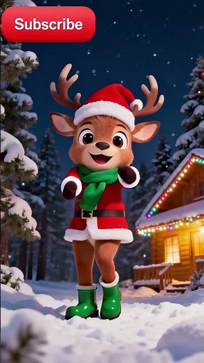 🎄 🦌Super Cute Christmas Reindeer Dance! #cute