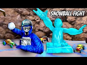 Gorilla Tag Snowball Fight...
