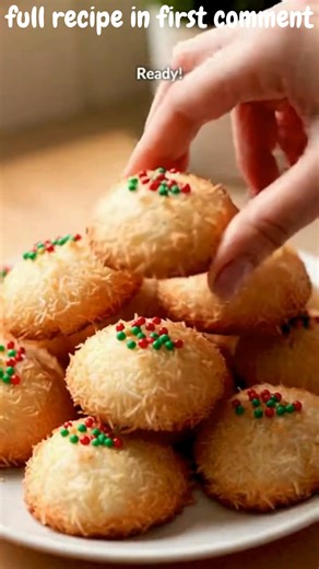 248K views · 1.1K reactions | Easy Christmas Coconut Cookies Soft & Chewy Festive Christmas Coconut Snow Cookies Ingredients: 1 cup unsalted butter, softened 1 cup granulated sugar 2 large eggs 1 tablespoon vanilla extract 2 ¼ cups all-purpose flour | Easy Recipes | Facebook