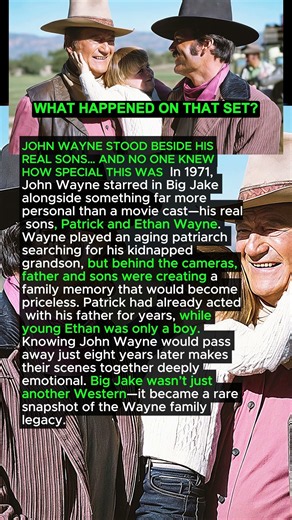 JOHN WAYNE STOOD BESIDE HIS REAL SONS… AND NO ONE KNEW HOW SPECIAL THIS WAS ❤️🤠 #shorts