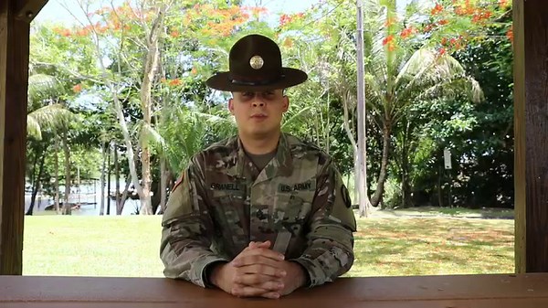 FORT BUCHANAN, Puerto Rico- Staff Sgt. Standrich Granell talks about his experience as an Army Reserve Drill Sergeant, as part of Operation Trazando Camino which was held on August 5 at the command's headquarters. Operation Trazando Camino it's a 1st Mission Support Command initiative that delivered information on Military Occupational Specialties and broadening assignments opportunities for soldiers wanting to further their careers. (U.S. Army video by Sgt. 1st Class David Hernandez and Spc. Ai