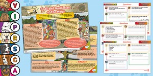 UKS2 Digging for Details: Gods & Goddesses of the Maya Infographic Comprehension Activity