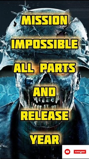 All Mission Impossible Movies Ranked by Release Year #shortsviral #shorts