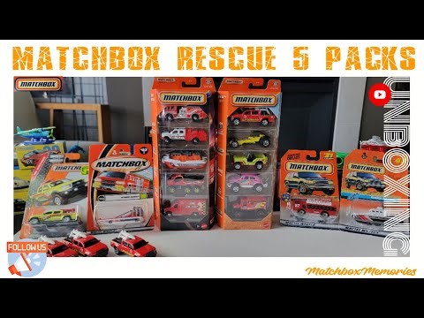 2026 Matchbox 5 Packs: Rescue & Ocen Vehicles!