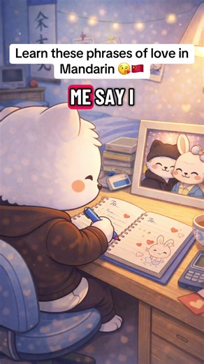 Learn these phrases of endearment in Mandarin 🇨🇳🥹 Save follow for more language lessons 🤗✨ Explore our full lesson albums in our store! Link in bio - Mandarin Album dropping Friday 🇨🇳✨ #lofilingo #fyp #learnmandarin #learnlanguages #chinatiktok