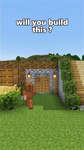 Minecraft Starter Build Tutorial 🏠 Easy Survival #shorts