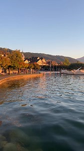 9.9K views · 470 reactions | Stunning sunset at Lake Zug ☀️ | Switzerland Highlights | Facebook