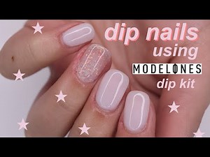 DIP nails using MODELONES dip kit!