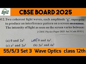 Two coherent light waves, each amplitude a superpose to produce an interference pattern on a screen
