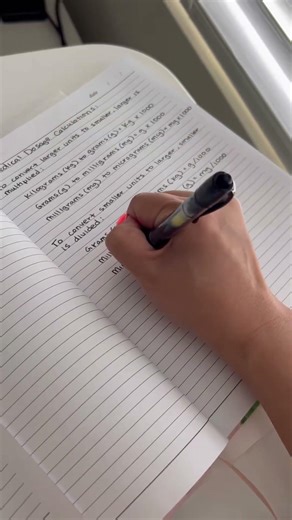 How to Calculate Medical Dosages | Study Tips for Nursing Students #StudyWithMe #NursingSchool