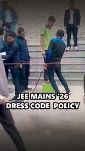 Exam Centre Guidelines for JEE Main 2026 Session 1 | Dress Code Policy #shorts