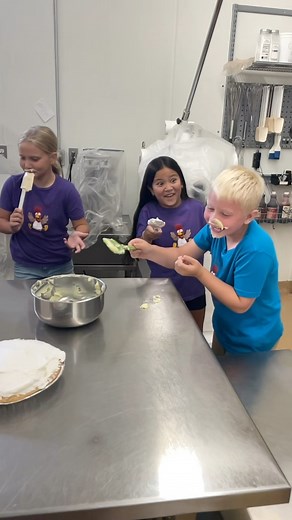 Things got a little messy at Yoder’s! 🐓The kids had some fun with pies and a whole lot of laughter! Your turn for a video, State Bank of Arthur! | Yoder's Kitchen