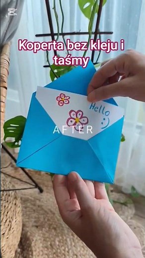 Jak zrobić kopertę bez kleju i taśmy | How to make na envelope #handmade #envelope #papercraft #diy