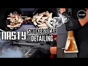Super Cleaning A SMOKER'S Filthy Car | Disaster Car Detailing | Insane Interior Transformation!!