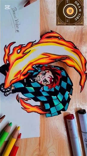 This Flame Anime Drawing Is Pure Fire 🔥✏️ | Satisfying Art