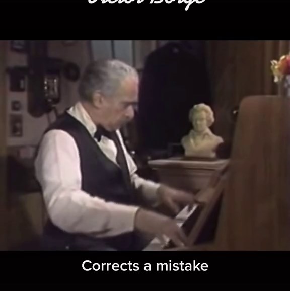 Victor Borge Corrects a Mistake with Phonetic Punctuation