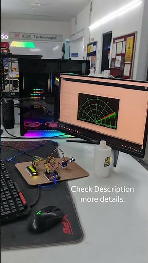 Object Detection using Ultrasonic sensor, processing and #Arduino #project #science #xilirprojects