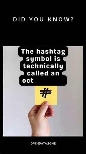 The hashtag symbol is technically called an octothorpe.