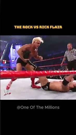 The Rock VS Rick Flair. #wwe #therock #rickflair #wrestlemania #undisputed #rawiswar #summerslam