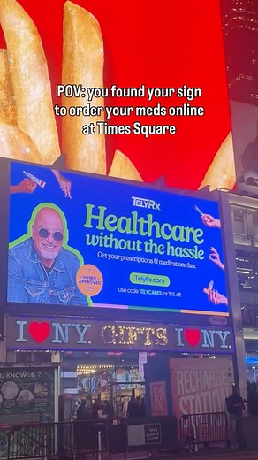 Big city energy meets better healthcare 🌆💊 Our first-ever Times Square billboard is LIVE — and we couldn’t be more thrilled! Here’s to making healthcare accessible everywhere 💙 | TelyRx