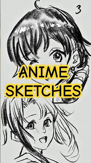 Anime Sketching Practice ✏️🔥 | Procreate #artshorts #tazaroart #animesketching