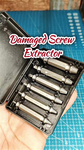 Remove Damaged Screws Easily with 6Pcs Screw Extractor