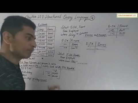 SQL Class 12 CS Chapter 12 (Video 4)