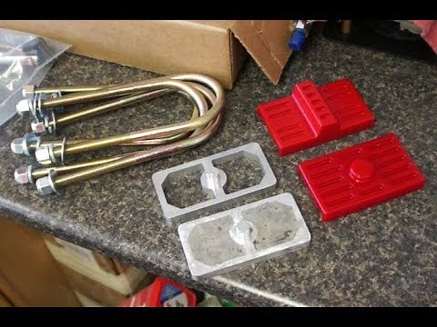 Polyurethane Rear Spring Pads and Lowering Block Installation