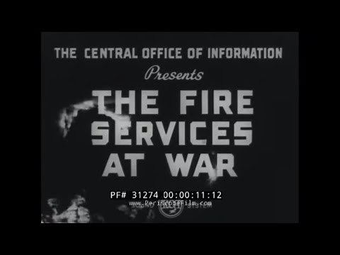 BRITISH FIRE SERVICES AT WAR LONDON VS. GERMAN BLITZ & VENGEANCE WEAPONS 31274