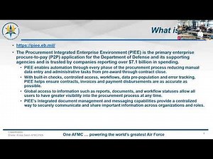 Cash is King: Payments and Vouchers in PIEE and WAWF