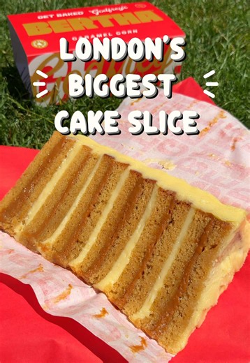 Get Baked Bertha Covent Garden: Limited White Chocolate Caramel Corn Slice
