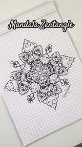 Tecnica zentangle paso a paso, aprende a dibujar mandalas