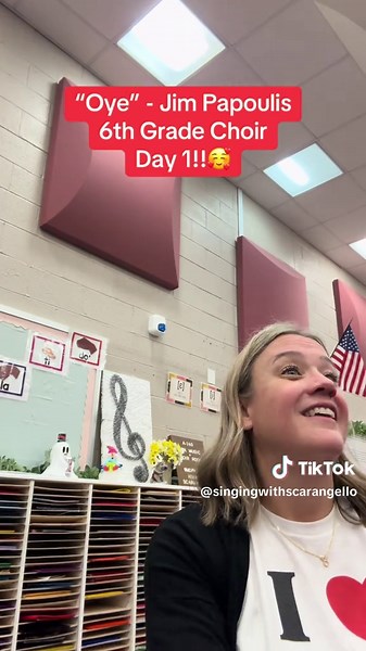 6th Grade Choir Day 1 Excitement