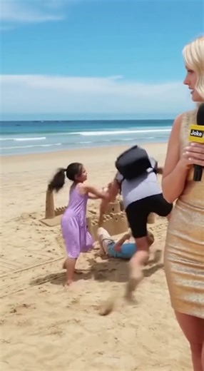 Sand Castle Competition Gets Wild 🏰 #beach #competition #funny #shorts