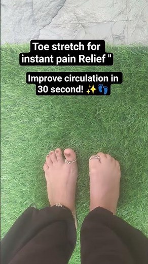 Toe stretching Trick to Fix Foot pain Fast"#shorts#painrelief#stretching#bodytosoulfitness #viral ✅💯