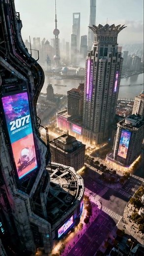 AI Fantasy Journey｜赛博城霓虹，未来城的世纪重构蓝图 #cyberpunk2077 #robot #cyberafternoon #midjourney #music