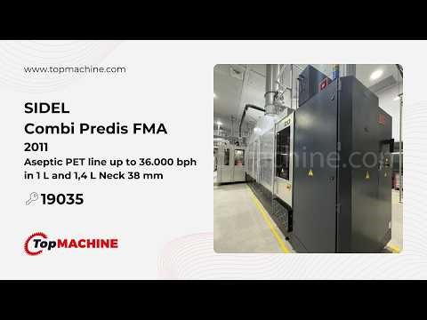 SIDEL Combi Predis FMA Non-Carbonated filling line used