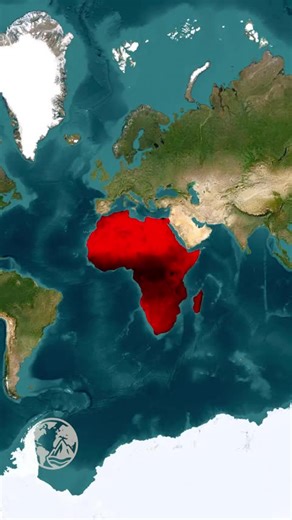Africa Is Way Bigger Then I Expected😱#foryоu #facts #maps #africa | Africa