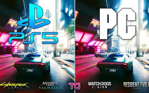PS5 vs PC 游戏画质对比 4K分辨率