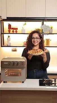 Malai Chicken Tikka Pizza in the Nester Full Stack Air Fryer 🍕 #AirFryerRecipes #HighProteinPizza