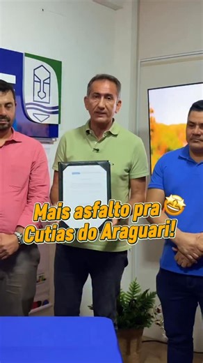 Waldez Góes | 🚧 Mais asfalto para Cutias do Araguari! Uma ótima notícia para o povo de Cutias! Estamos atendendo a um pedido feito ainda na gestão do... | Instagram
