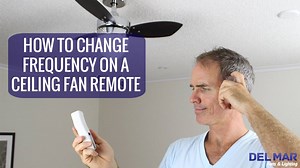 2.1K views · 25 reactions | Is your ceiling fan turning on and off on its own, even when you’re not in the room? Don’t call the Ghost Busters just yet. Most ceiling fan remote controls come with the factory set frequency. We show you how to change the frequency on your ceiling fan's remote control. | Del Mar Fans & Lighting | Facebook