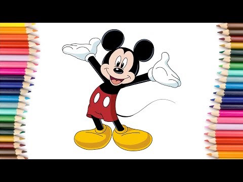 How to draw Mickey Mouse step by step 