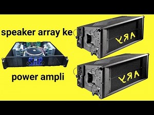 Cara menyambung speaker array ke ampli
