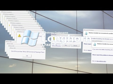 Windows Codename Longhorn Crazy Error (Vista Beta)